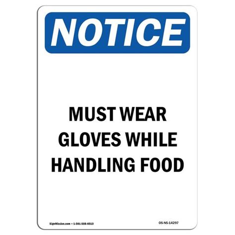 Signmission Safety Sign OSHA Notice 18 Height Aluminum Must Wear