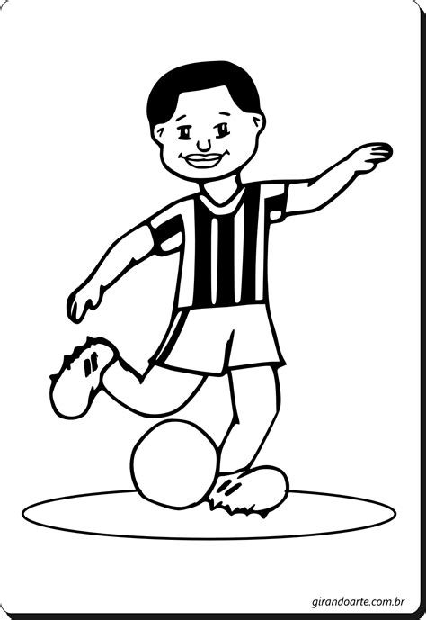 Desenho Para Colorir Jogador De Futebol Coloring City