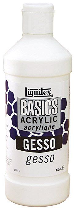 Liquitex Basics Gesso Surface Prep Medium Ml Oz Bottle White