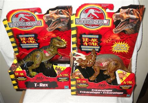 10359 Jurassic Park 3 Electronic Re Ak A Tak T Rex Triceratops And Velociraptor Ebay