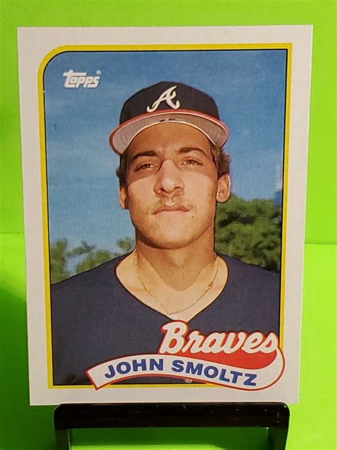 1989 Topps John Smoltz Atlanta Braves 382 Rc Rookie Ebay