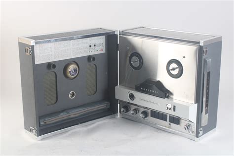 National RS-772 Stereo 4 Track Tape Recorder With 2x Mics and Box - AS ...