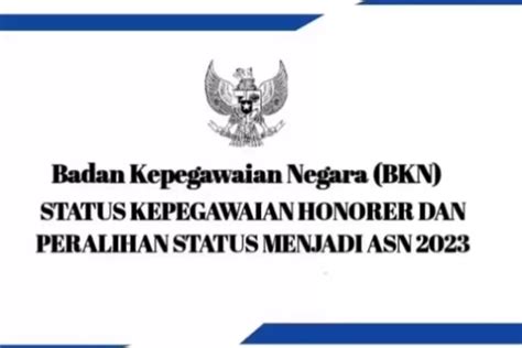 STATUS KEPEGAWAIAN HONORER K2 Bagi Yang Beruntung Menuju ASN PPPK