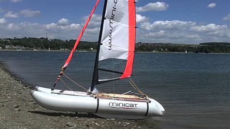 Minicat 310 Sailing The Inflatable Catamaran Youtube