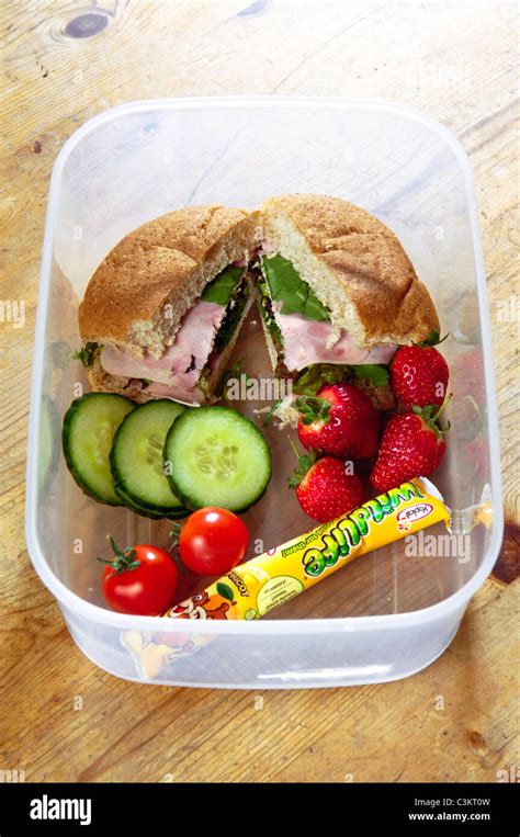 Healthy lunch boxes for children Stock Photo - Alamy