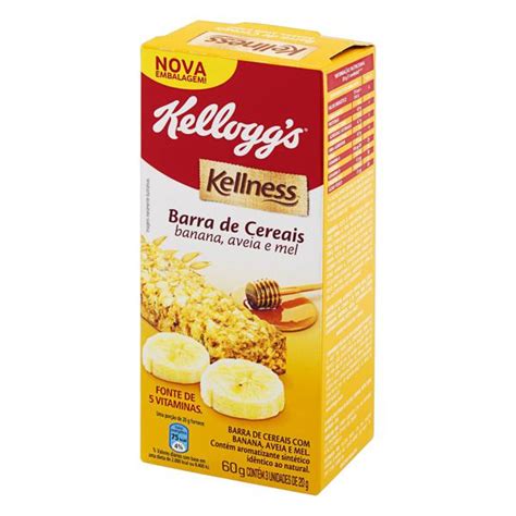 Pack Barra De Cereal Banana Aveia E Mel Kellogg S Kellness Caixa G