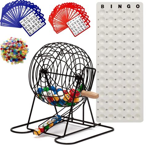 GSE Bingo Cage, Bingo Game Set with Cage and Balls, 500 Game Chips, 50 ...