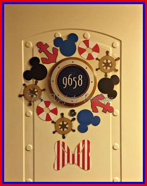 Nautical Mickey Mouse Magnet Wreath For Cruise Door By