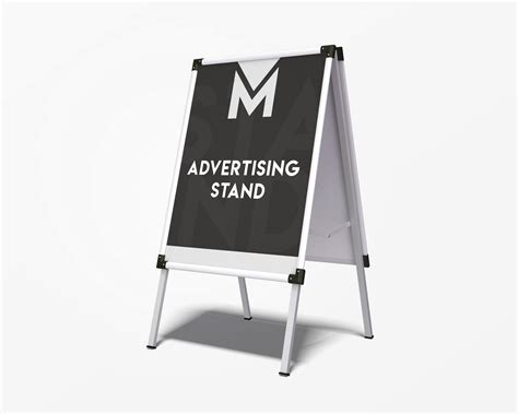 Free Advertising A Frame Sign Mockup (PSD) - Psfreebies