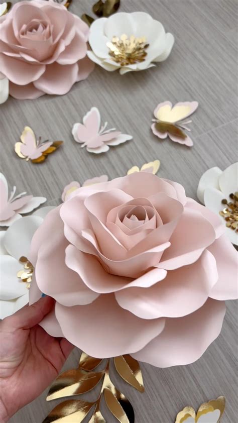 14 tutorials to make paper roses free template – Artofit