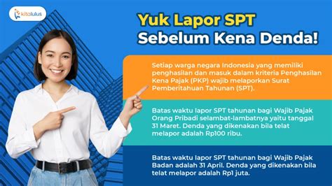 Sudah Dimulai Ini Batas Waktu Lapor Spt Tahunan