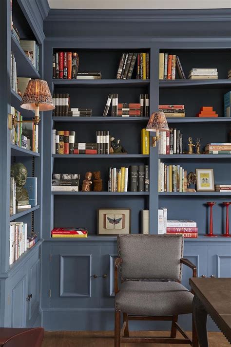 Stiffkey Blue Bookshelf in Georgian Library