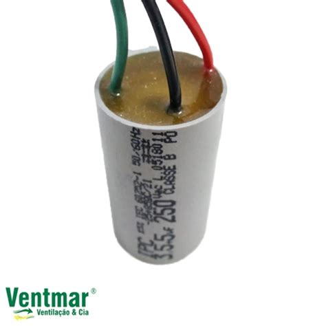 Capacitor Para Ventilador De Teto Loren Sid M V Uf Vac Fios