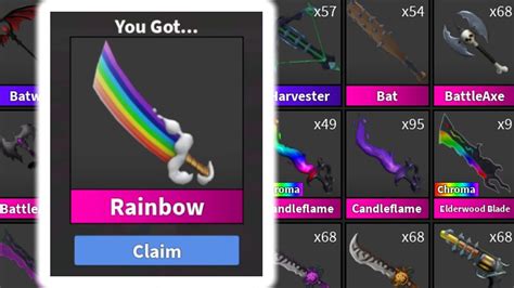 Roblox Mm2 Trading For The New Easter Rainbow Knife Mm2 Trading Montage 15 Youtube