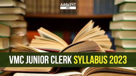 Vmc Junior Clerk Syllabus Exam Pattern And Syllabus