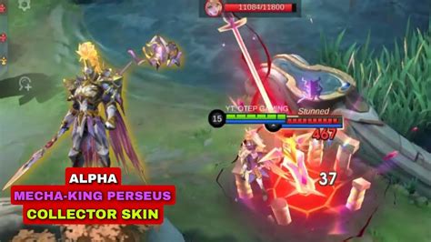 Alpha New Collector Skin Mecha King Perseus Gameplay Conform