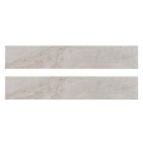 Msi Adella Gris Bullnose In X In Matte Porcelain Wall Tile