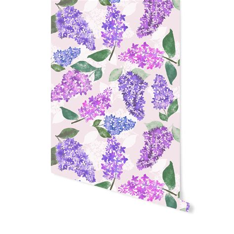 LILAC GARDEN IN PINK WALLPAPER - Miurio Design Studio