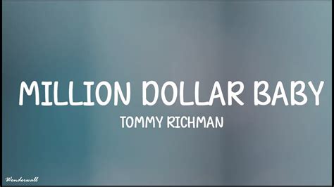 Tommy Richman MILLION DOLLAR BABY Lyrics YouTube