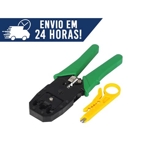 Alicate De Crimpagem Crimpar Corte Cabo Rede Conector Rj45 Rj11