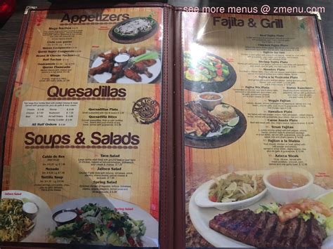 Online Menu Of Sol De Jalisco 3 Restaurant Temple Texas 76502 Zmenu