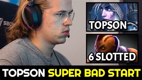 Topson Drow Ranger Super Bad Start Vs Slotted Anti Mage Dota Youtube