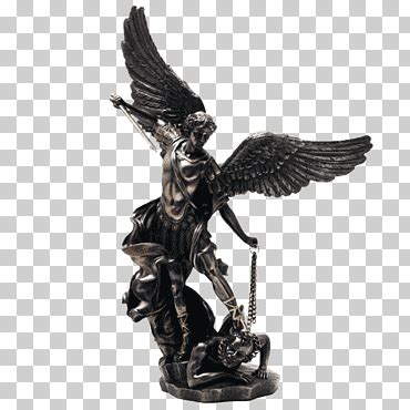 Michael Lucifer Statue Archangel Sculpture Saint Michael Lucifer