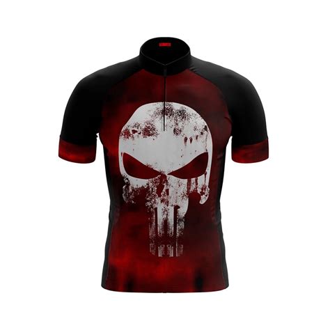 Camisa Ciclismo Masculina Manga Curta Smart Justiceiro proteção UV 50