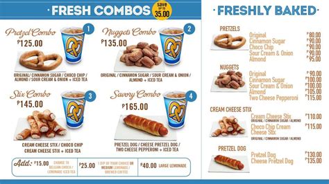 AUNTIE ANNES MENU PHILIPPINES UPDATED PRICES 2025