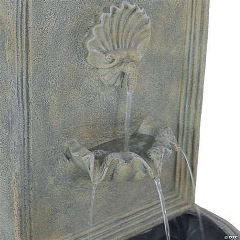 Sunnydaze Messina Solar Only Outdoor Wall Fountain French