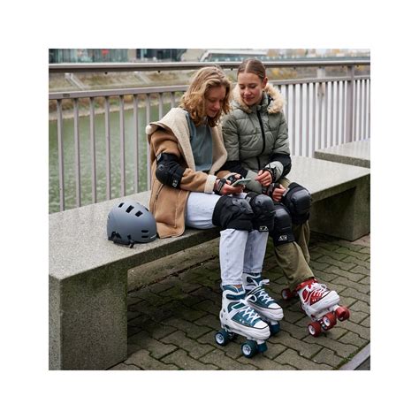 Купить раздвижные ролики-квады hudora roller skates, бордовые по цене 9 ...