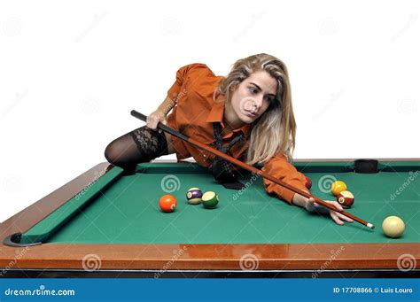 Snooker Girl Stock Photo Image Of Snooker Successful 17708866