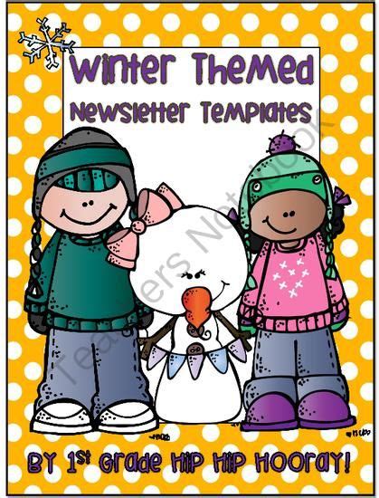 Winter Themed Newsletter Templates Winter Theme Free Classroom