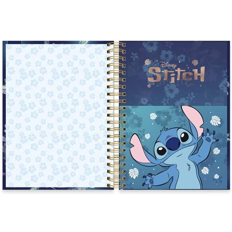 Caderno Universit Rio Capa Dura X Folhas Stitch Premium