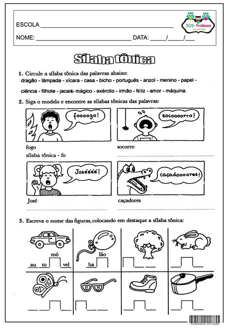 Silaba Tonica 4 Ano