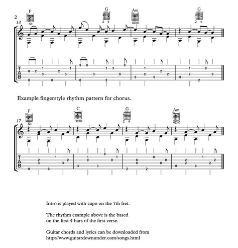 Let Her Go - chords and lyrics by Passenger includes correct guitar tab.