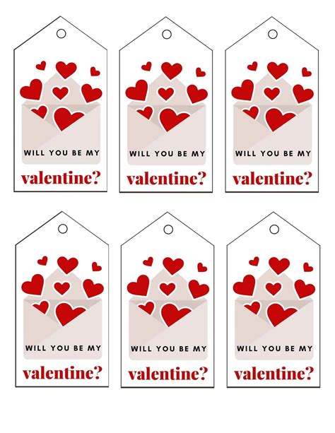 Customizable Free Printable Printable Valentine Tags Printable