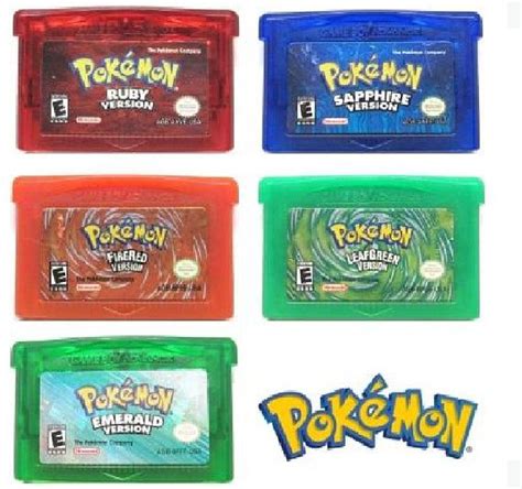 Pokemon Gameboy Game Cartridge For Gba Us Version Reproduction Free