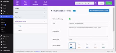 Conversational Forms - Everest Forms 