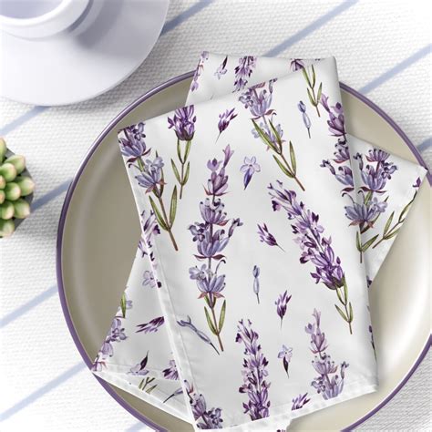 Lavender Cloth Napkins Purple Cloth Napkins Spring Cloth Etsy