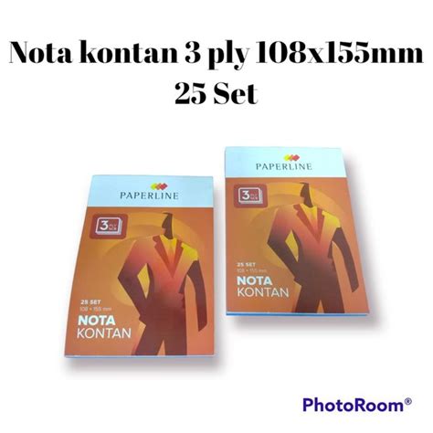 Jual BUKU NOTA KONTAN PAPERLINE UKURAN KECIL 3 PLY ISI 25 SET NK K3 NCR