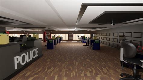 3D Police Station Interior - TurboSquid 2158063