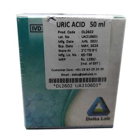 50ml Delta Uric Acid Clinical Chemistry Reagent 2x25ml At Rs 1230