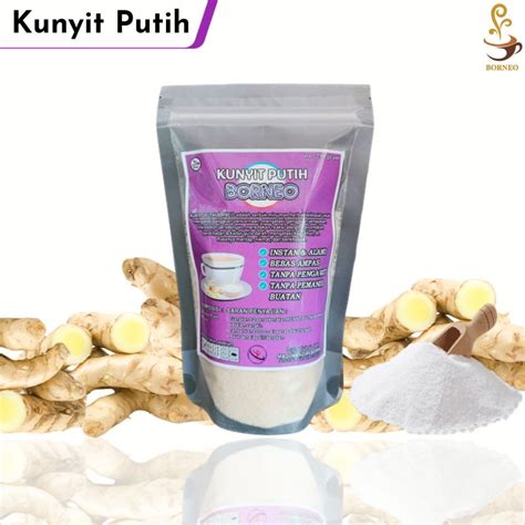 Jual Kunyit Putih Borneo 250gram Kunyit Putih Bubuk Instan Shopee