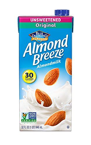 Almond Breeze Almond Milk Unsweetened Original 32 Ounce Pack Of 6