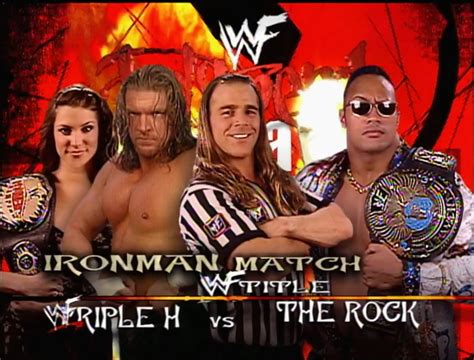 Triple H vs. The Rock Judgment Day 2000 : r/WWEMatchGraphics