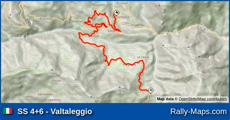 Ss Valtaleggio Stage Map Rally Prealpi Orobiche Crz