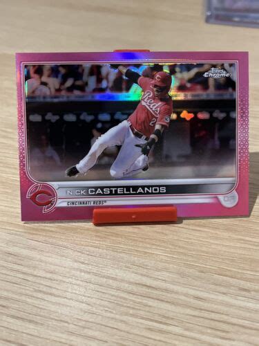 Nick Castellanos 2022 Topps Chrome Pink Parallel Refractor Card 4 EBay