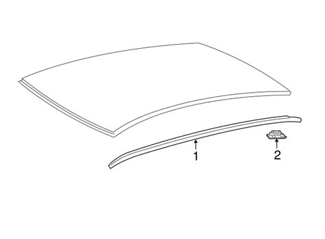 2012 2017 Toyota Camry Roof Drip Molding Left 75556 06080 Oem Parts