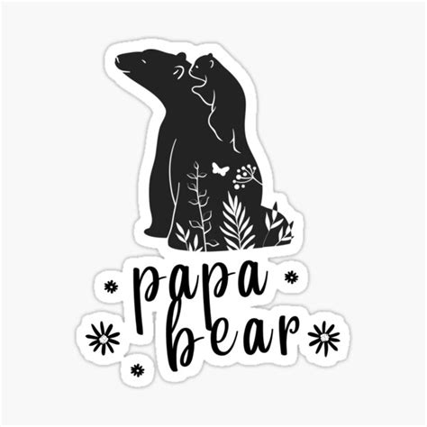 Papa Bear Gay Pride Dad Love Hug Sticker For Sale By Uriwe Redbubble